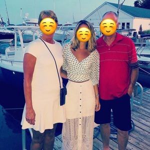 White BCBG Lace Skirt